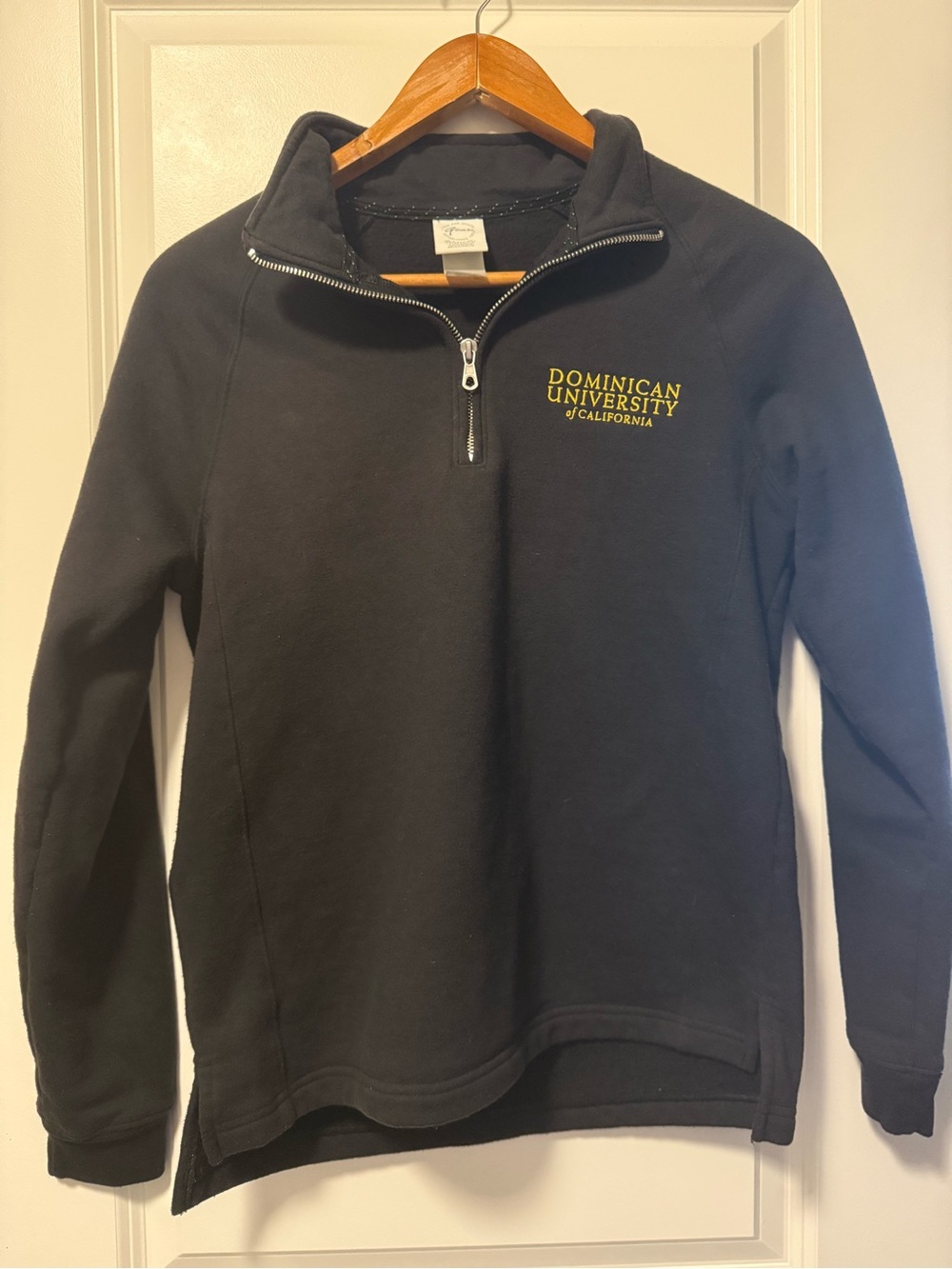 Dominican University of California Quarter Zip Pullover Sweatshirt Embroidered